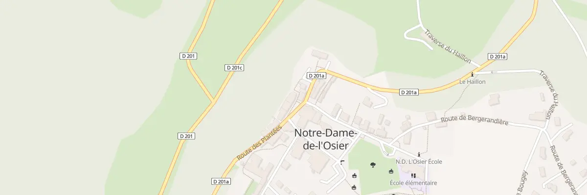 Plan du 5023 Osier et Cote Giroud à Notre-Dame-de-l’Osier
