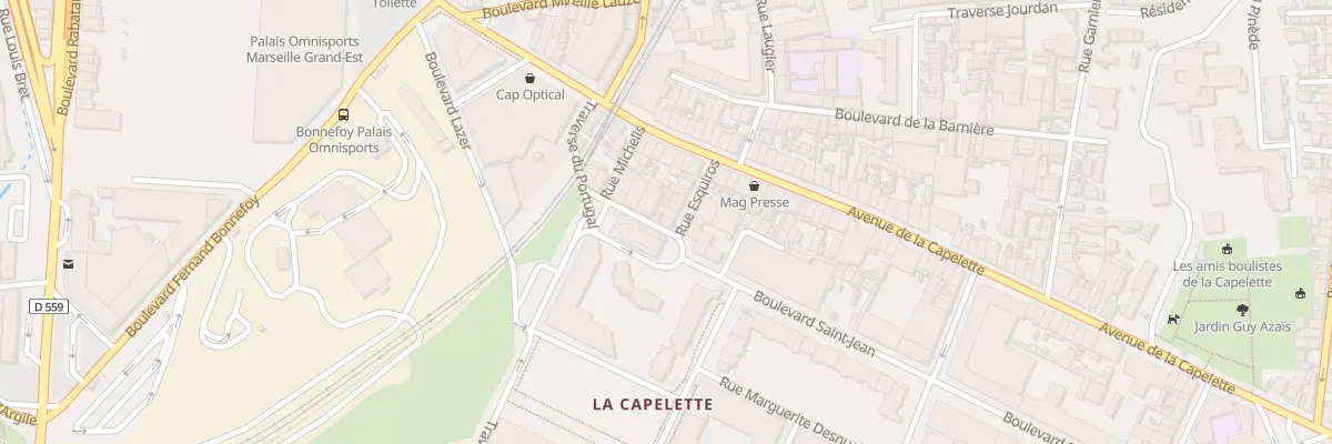 Plan du 16 Rue esquiros à Marseille 10e Arrondissement