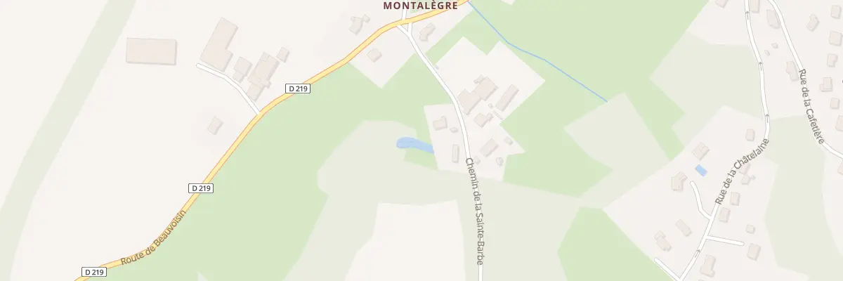Plan du 3 Che de Sainte Barbe à Asnans-Beauvoisin