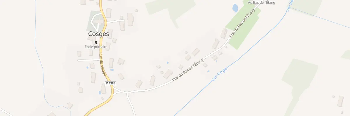 Plan du 17 Rue du Bas de l’Etang à Cosges