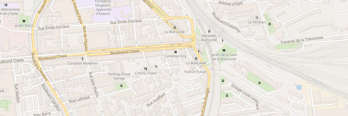 Plan du 330 Bd Chave à Marseille 5e Arrondissement