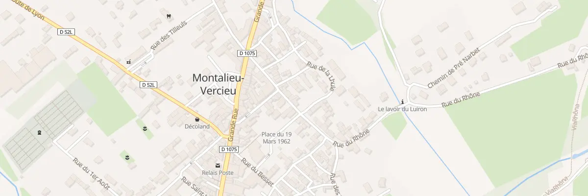 Plan du 19 Rue du Rhône à Montalieu-Vercieu