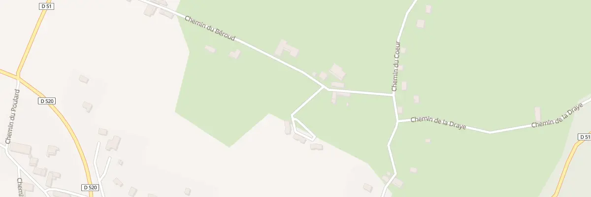 Plan du 22T Che du Béroud à Montrevel