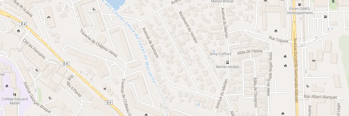 Plan du 9 Av Marigny à Marseille 14e Arrondissement