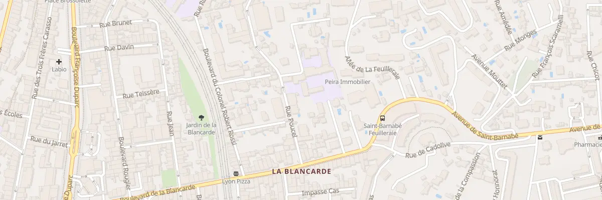 Plan du 24 Rue poucel à Marseille 4e Arrondissement
