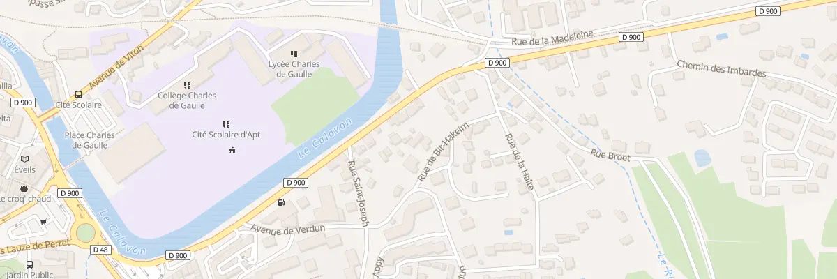 Plan du 75B Rue de Bir Hakeim à Apt