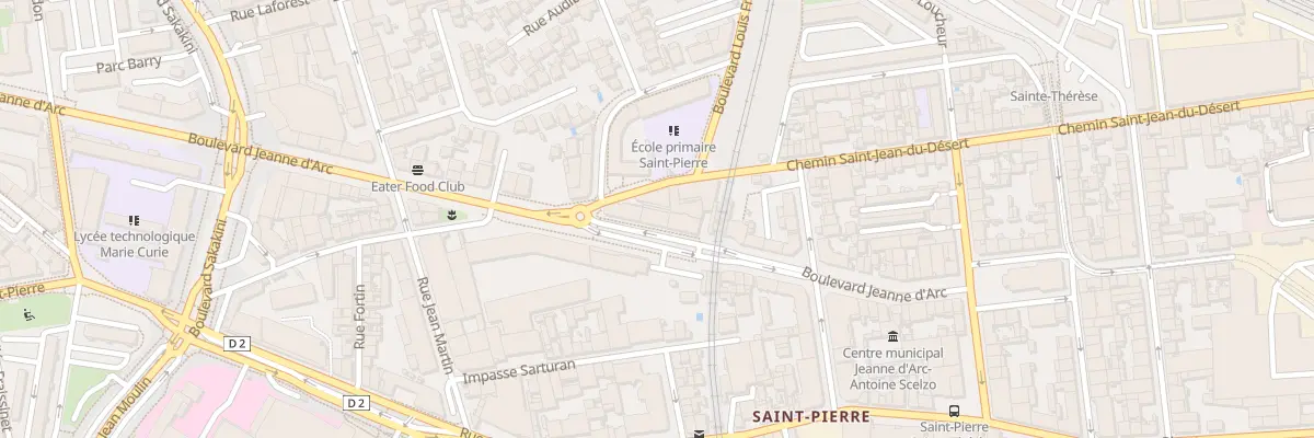 Plan du 97 Bd Jeanne d’Arc à Marseille 5e Arrondissement
