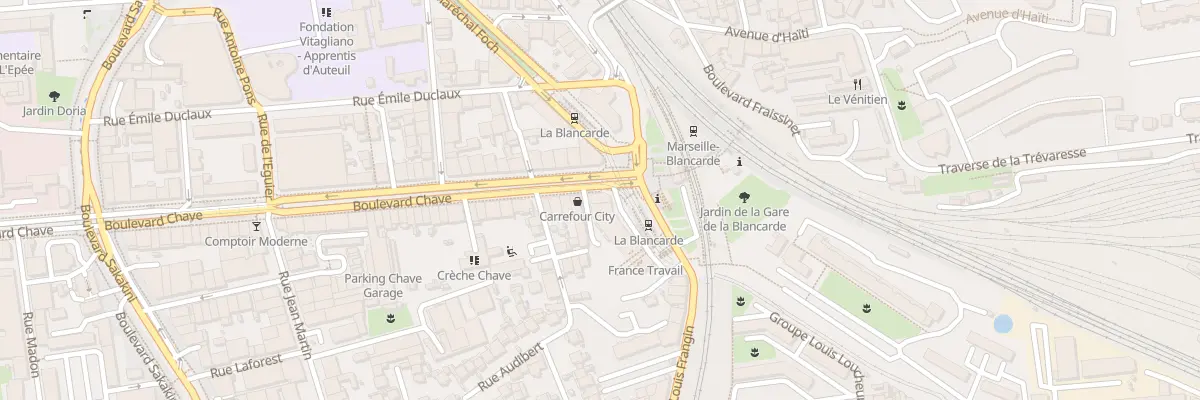 Plan du 336 Bd Chave à Marseille 5e Arrondissement