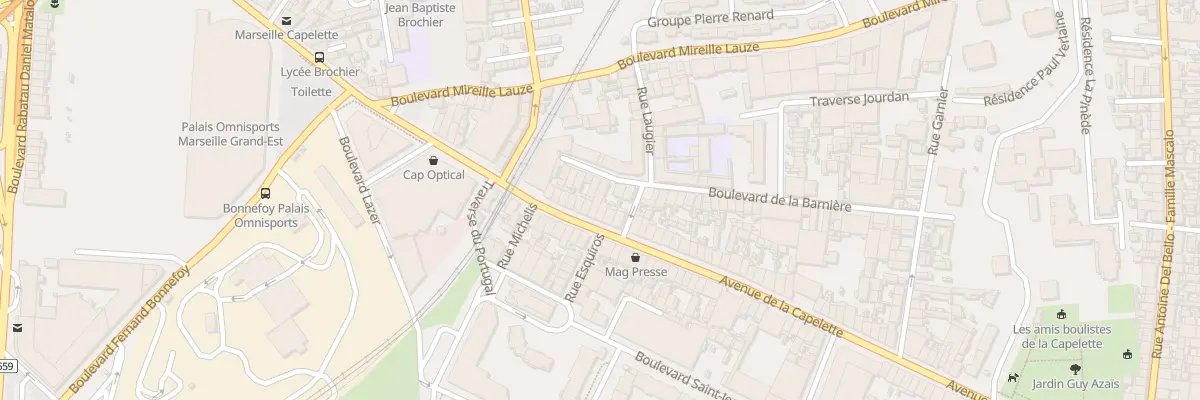 Plan du 135 Av de la Capelette à Marseille 10e Arrondissement