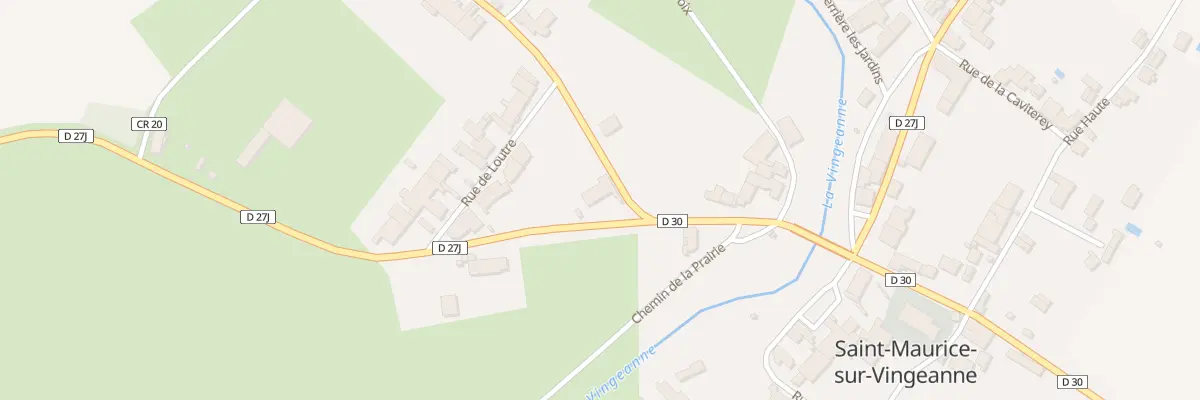 Plan du 2 Rte de Fontaine Francaise à Saint-Maurice-sur-Vingeanne