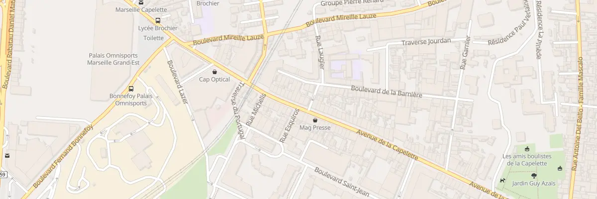 Plan du 137 Av de la Capelette à Marseille 10e Arrondissement