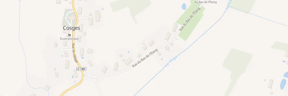 Plan du 19 Rue du Bas de l’Etang à Cosges