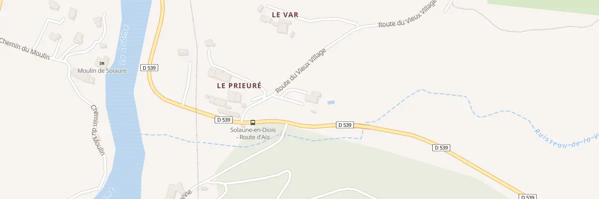 Plan du 90 Rte du Vieux Village à Solaure en Diois