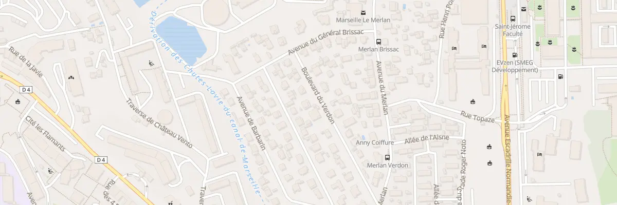 Plan du 15 Bd du Verdon à Marseille 14e Arrondissement