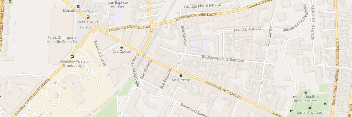 Plan du 16 Imp de la Barniere à Marseille 10e Arrondissement