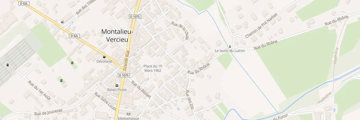 Plan du 29 Rue du Rhône à Montalieu-Vercieu