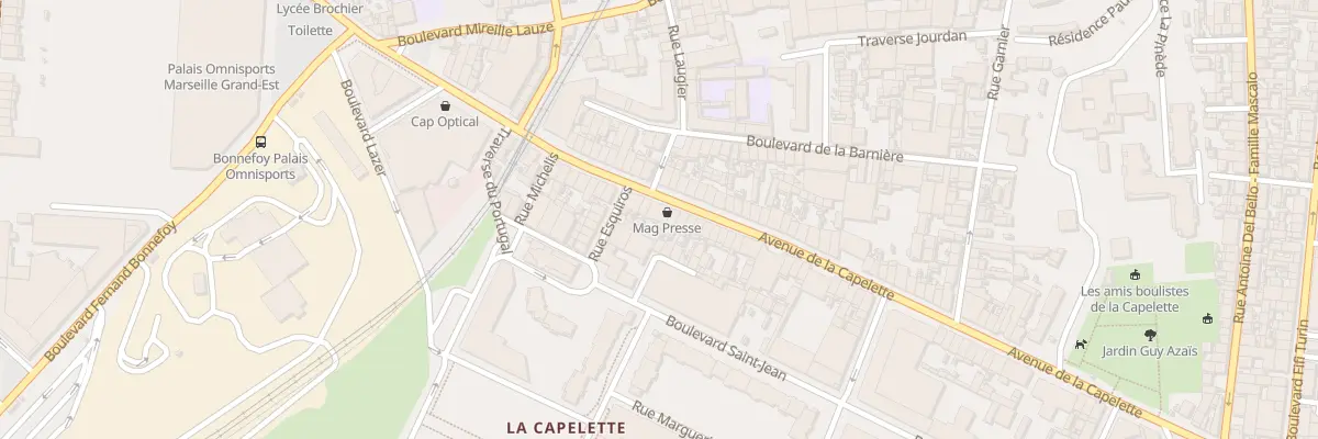 Plan du 120 Av de la Capelette à Marseille 10e Arrondissement