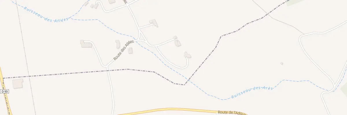 Plan du 823 Rte des Allées à Solaure en Diois