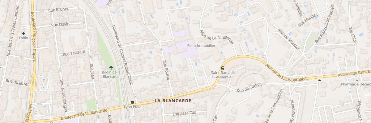 Plan du 163 Bd Blancarde à Marseille 4e Arrondissement