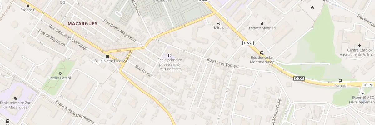 Plan du 18 Rue henri tomasi à Marseille 9e Arrondissement
