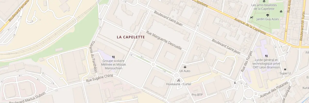 Plan du 4 Rue marguerite desnuelle à Marseille 10e Arrondissement