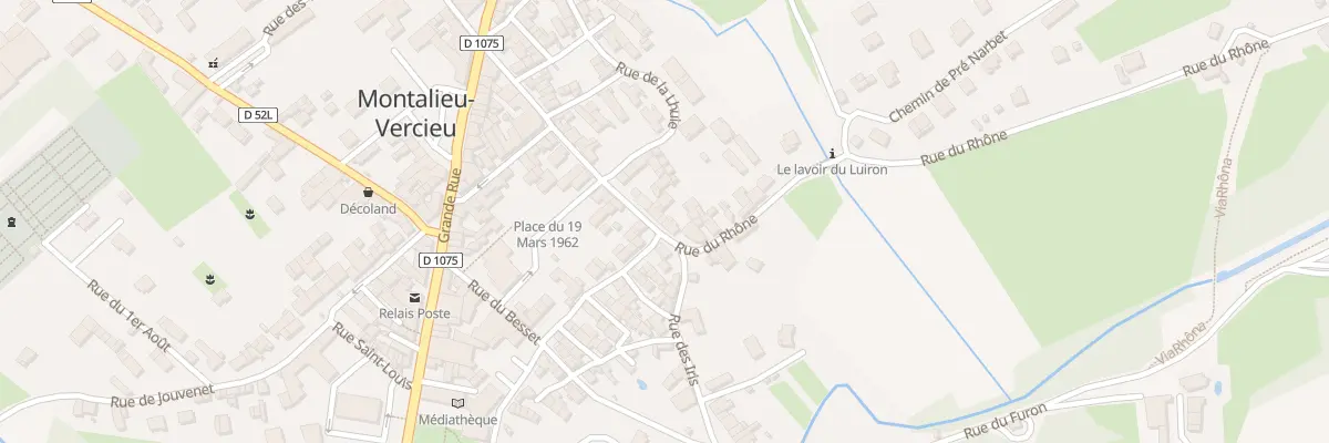 Plan du 35 Rue du Rhône à Montalieu-Vercieu