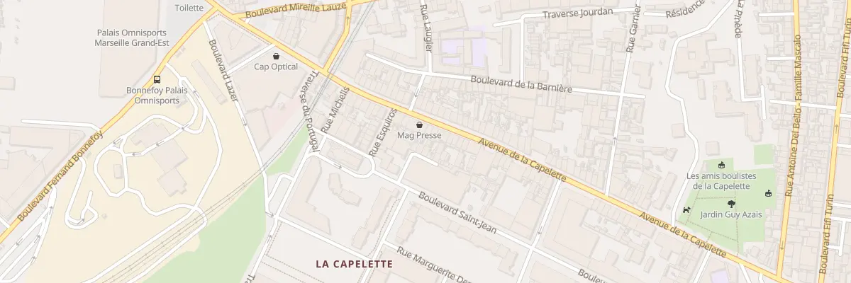Plan du 124 Av de la Capelette à Marseille 10e Arrondissement