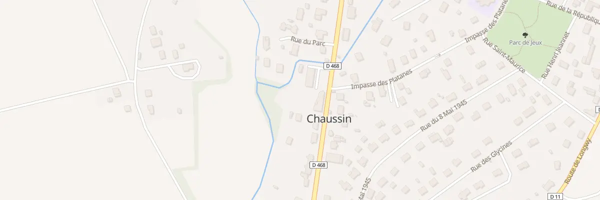 Plan du 4 Rte d’Asnans à Chaussin