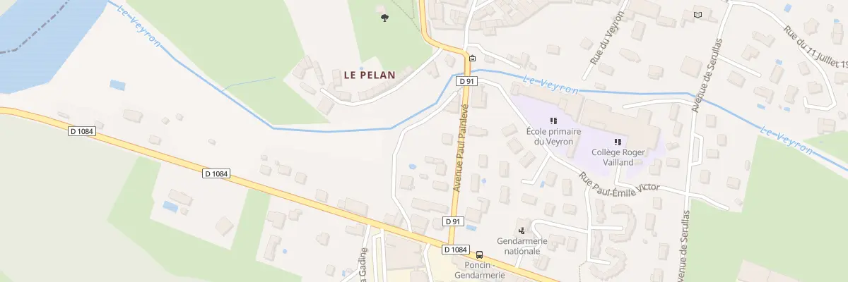 Plan du 6B Av Paul Painleve à Poncin