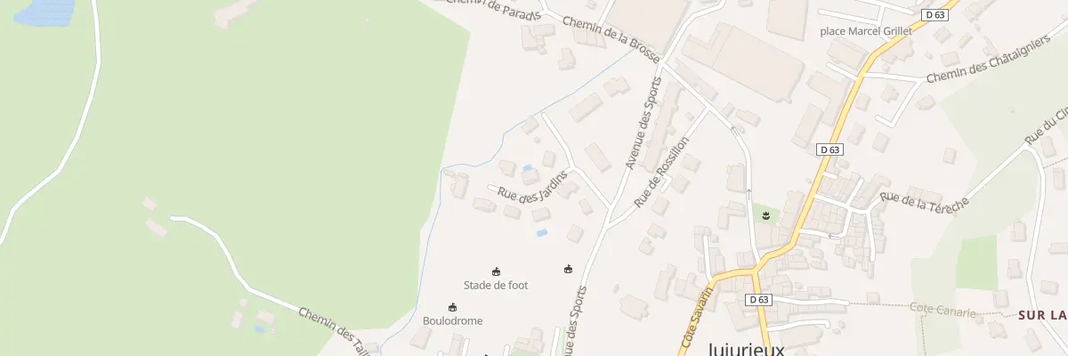 Plan du 98 Rue des Jardins à Jujurieux