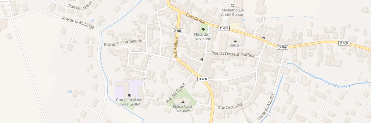 Plan du 17 Rue Pasteur à Chaussin