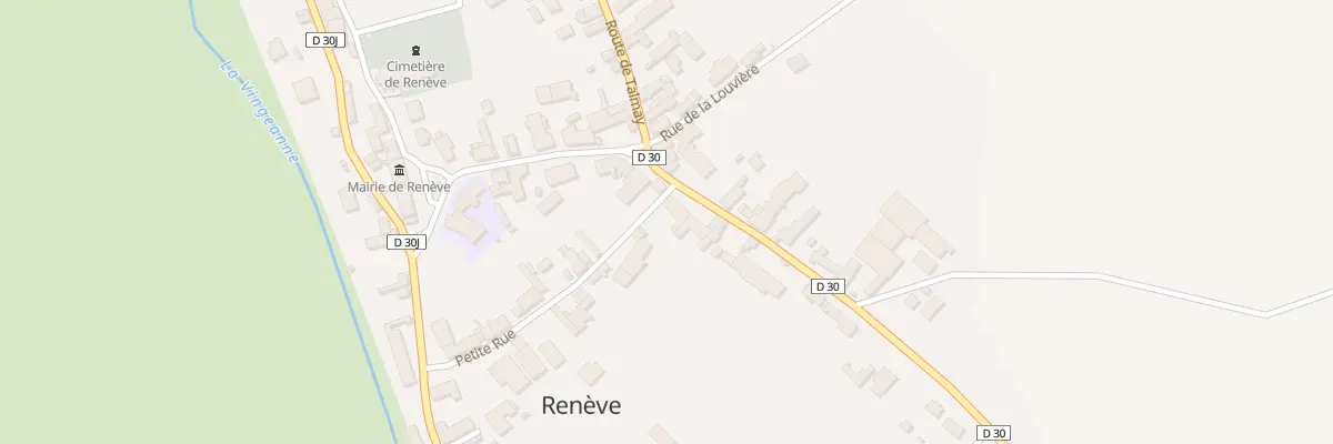 Plan de Reneve l’Eglise à Renève