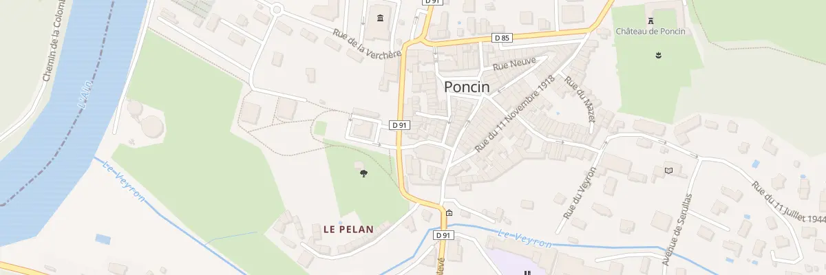 Plan du 4 Pl de l’Eglise à Poncin