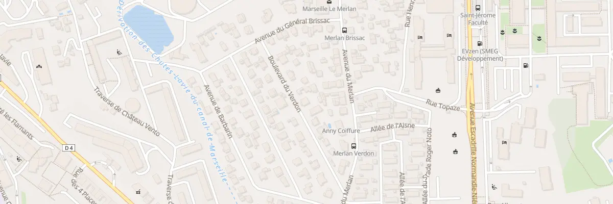 Plan du 14 Bd du Verdon à Marseille 14e Arrondissement