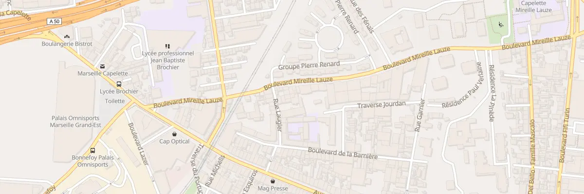 Plan du 52 Bd Mireille Lauze à Marseille 10e Arrondissement