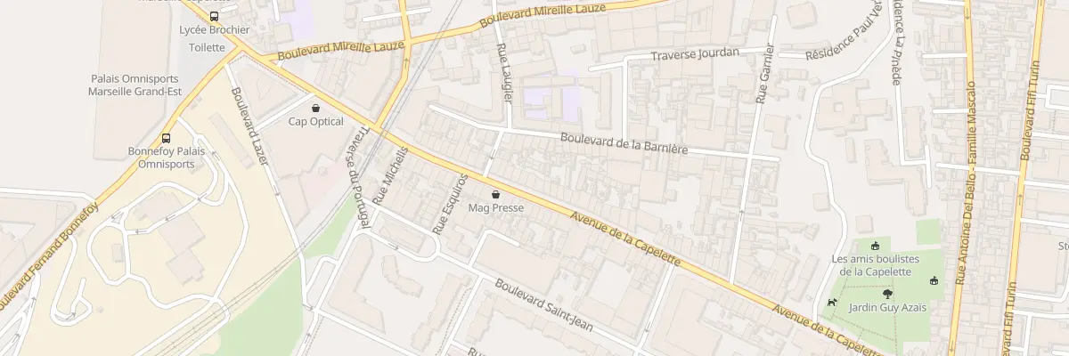 Plan du 153 Av de la Capelette à Marseille 10e Arrondissement