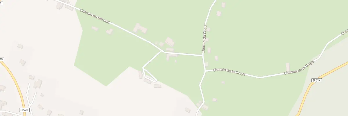 Plan du 40 Che du Béroud à Montrevel
