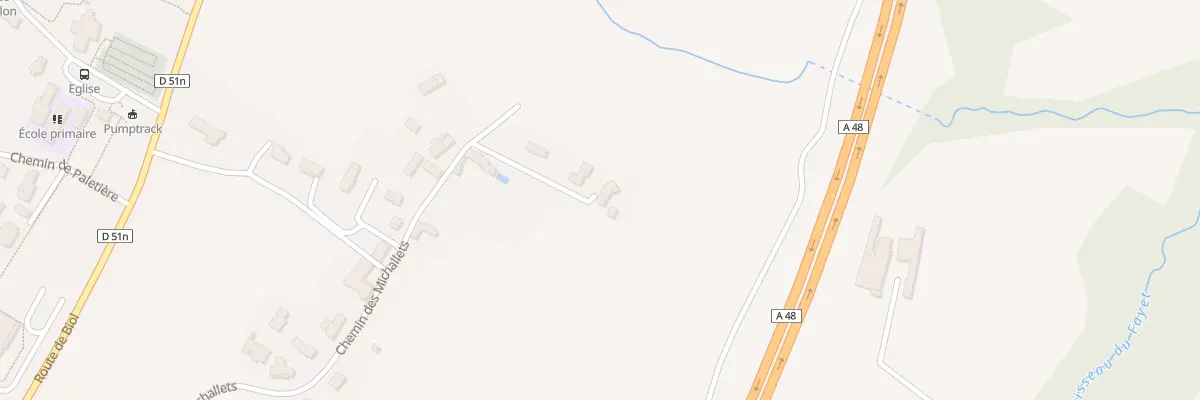 Plan du 46 Che des Michallets à Torchefelon