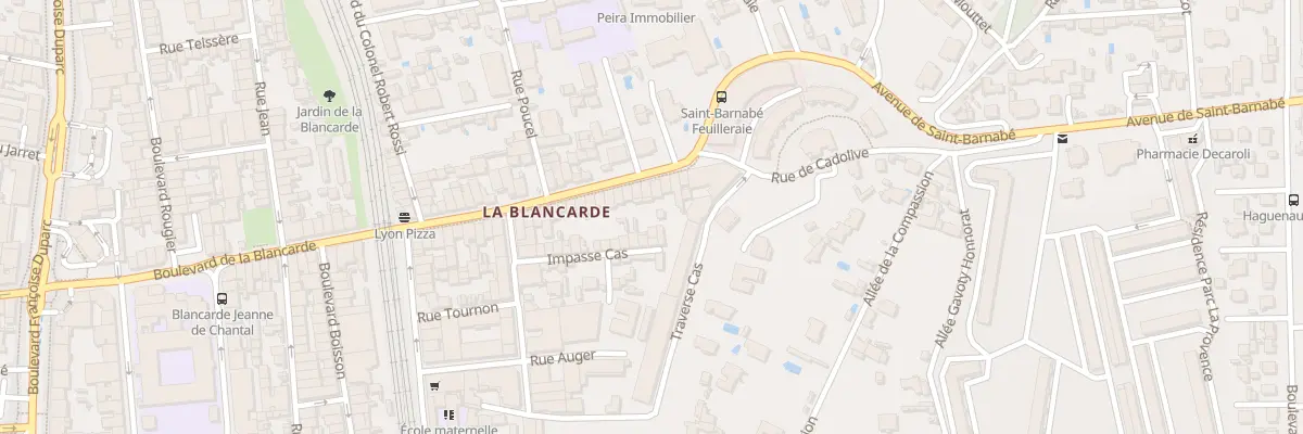 Plan du 158 Bd Blancarde à Marseille 4e Arrondissement