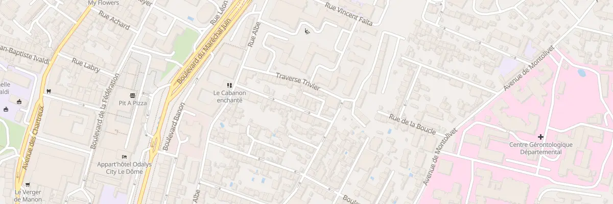 Plan du 25 Bd Blanc à Marseille 4e Arrondissement