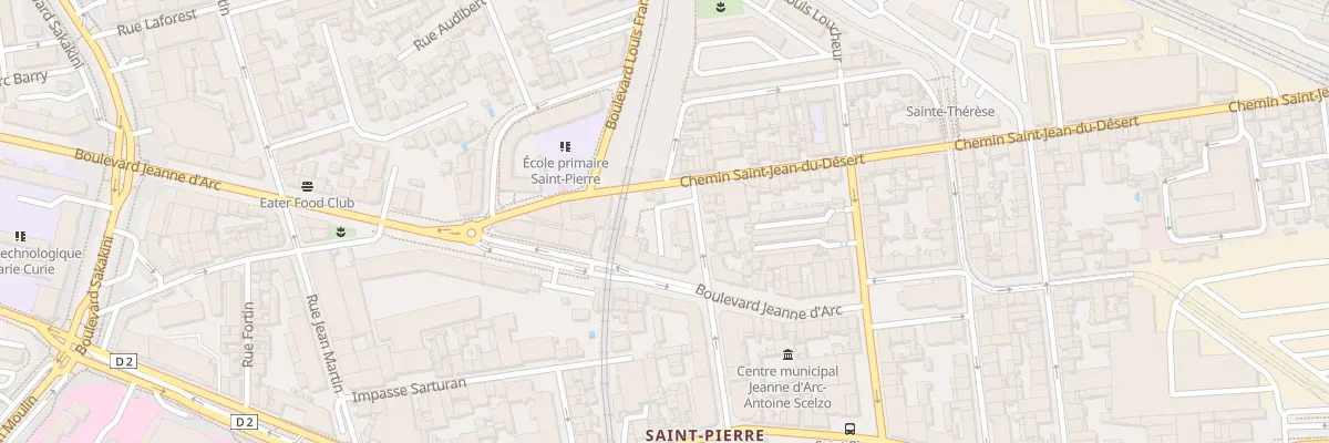 Plan du 111 Bd Jeanne d’Arc à Marseille 5e Arrondissement