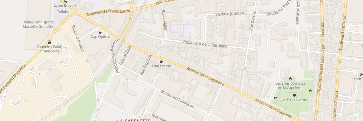 Plan du 159 Av de la Capelette à Marseille 10e Arrondissement