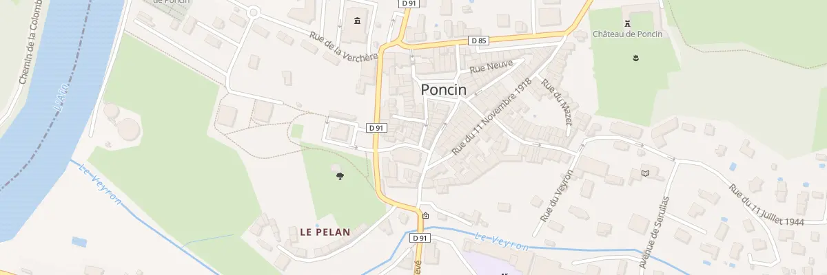 Plan du 10 Pl de l’Eglise à Poncin