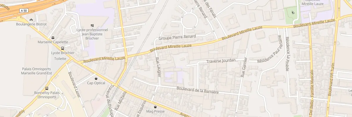 Plan du 56 Bd Mireille Lauze à Marseille 10e Arrondissement