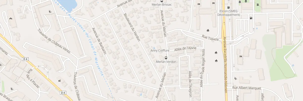 Plan du 8 Bd du Verdon à Marseille 14e Arrondissement