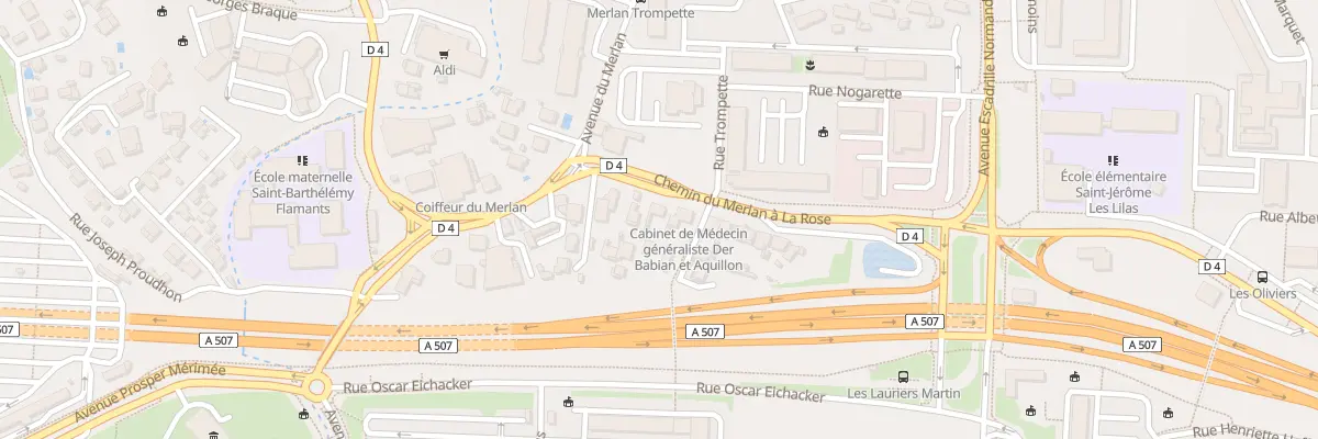 Plan du 135 Che du Merlan A la Rose à Marseille 13e Arrondissement