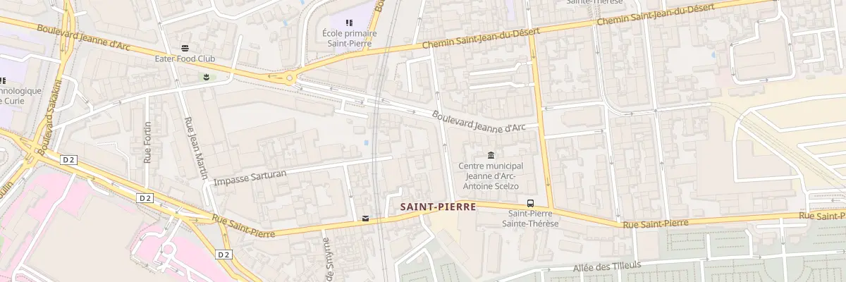 Plan du 110 Bd Jeanne d’Arc à Marseille 5e Arrondissement