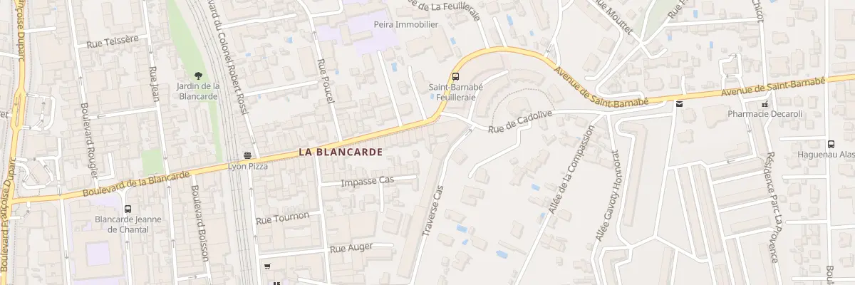 Plan du 164 Bd Blancarde à Marseille 4e Arrondissement