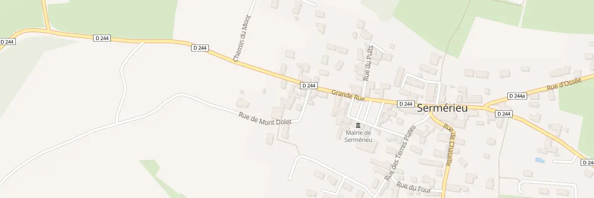 Plan du 22 Rue de Mont Dolet à Sermérieu