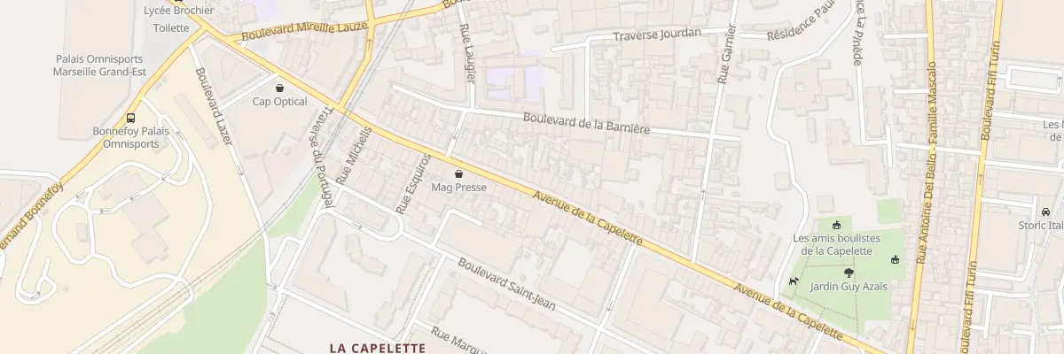 Plan du 163 Av de la Capelette à Marseille 10e Arrondissement